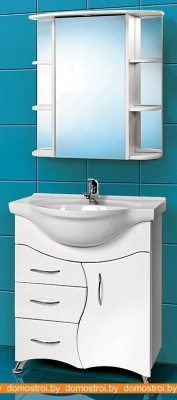 Тумба под умывальник Акваль Милана правая АМ.75.00.00.R фотография