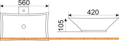 Умывальник CeramaLux N9176 фотография