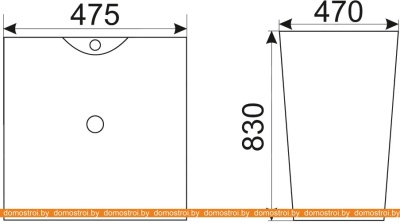 Умывальник CeramaLux NB145 фотография