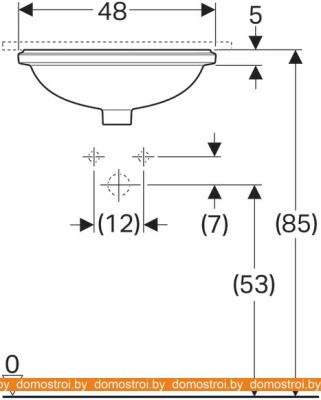 Умывальник Geberit VariForm 500.751.01.2 фотография