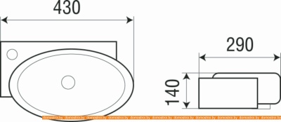 Умывальник WeltWasser Aisbach 5011L фотография
