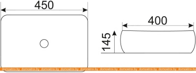 Умывальник CeramaLux MNC554 фотография