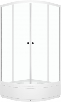 Душевой уголок Domani-Spa Delight 99 mid 90x90x195 (прозрачное стекло) с поддоном фотография
