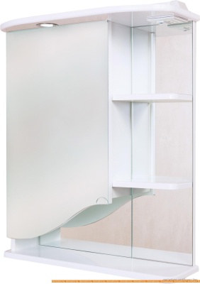 Шкаф с зеркалом Onika Виола 60.01 левый (белый) 206003 фотография