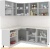 Кухня Кортекс-мебель Корнелия Экстра 1.5x2.0м (венге светлый/венге/марсель) фотография