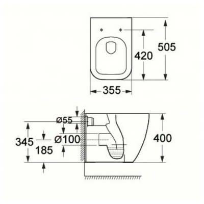 Подвесной унитаз BelBagno ALPINA BB10100CH фотография