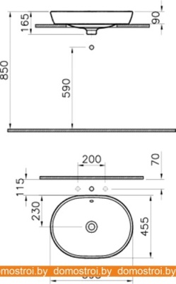 Умывальник Vitra Metropole 5942B003-0012 фотография