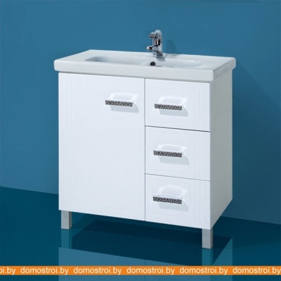 Тумба под умывальник Акваль Лорен 80 EL.01.80.00.L фотография