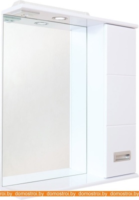 Шкаф с зеркалом Onika Балтика 58.01 правый (белый) 205815 фотография