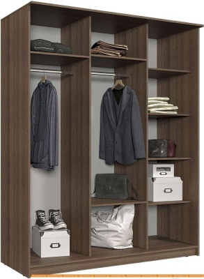 Шкаф-купе Интерлиния Неаполь АН-012-18-03 БФ (ясень шимо светлый/ясень шимо темный) фотография