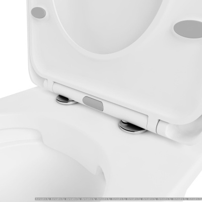 Унитаз Lavinia Boho Relfix Bristol Rimless 10 в 1 98010178 (черное стекло) фотография