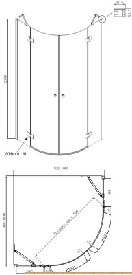 Душевой уголок Ambassador Set 12011102-ST5 фотография